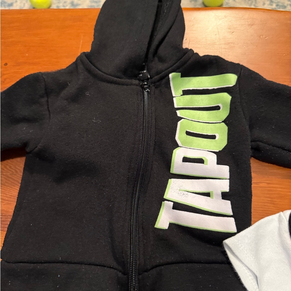 Tapout Kids Black and Green Hoodie